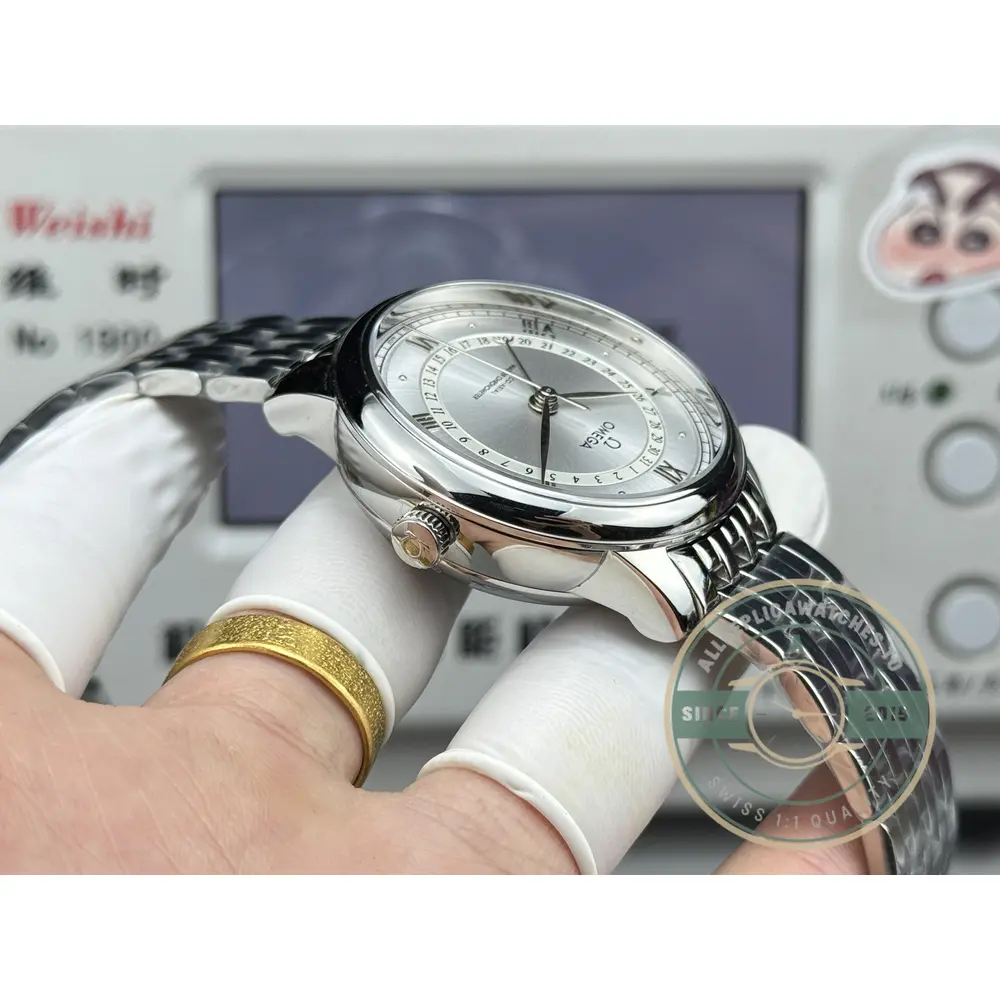 Replica Omega De Ville 42mm, Silver 434.23.42.22.02.001 - Affordable Luxury Replica Timepiece