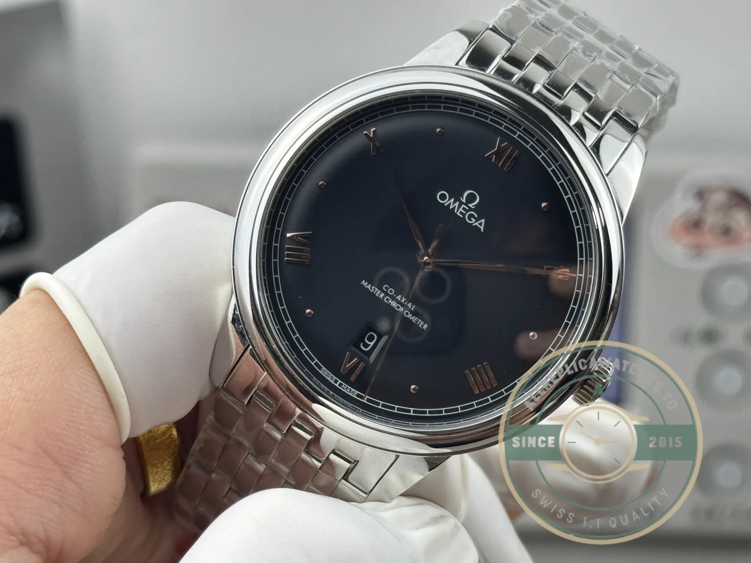 Replica OMEGA De Ville Prestige 40mm, 434.10.40.20.10.001 Black Dial - Affordable Luxury Replica Timepiece