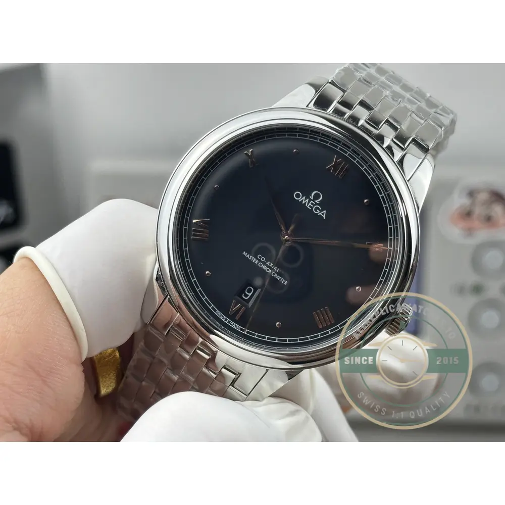 Replica OMEGA De Ville Prestige 40mm, 434.10.40.20.10.001 Black Dial - Affordable Luxury Replica Timepiece