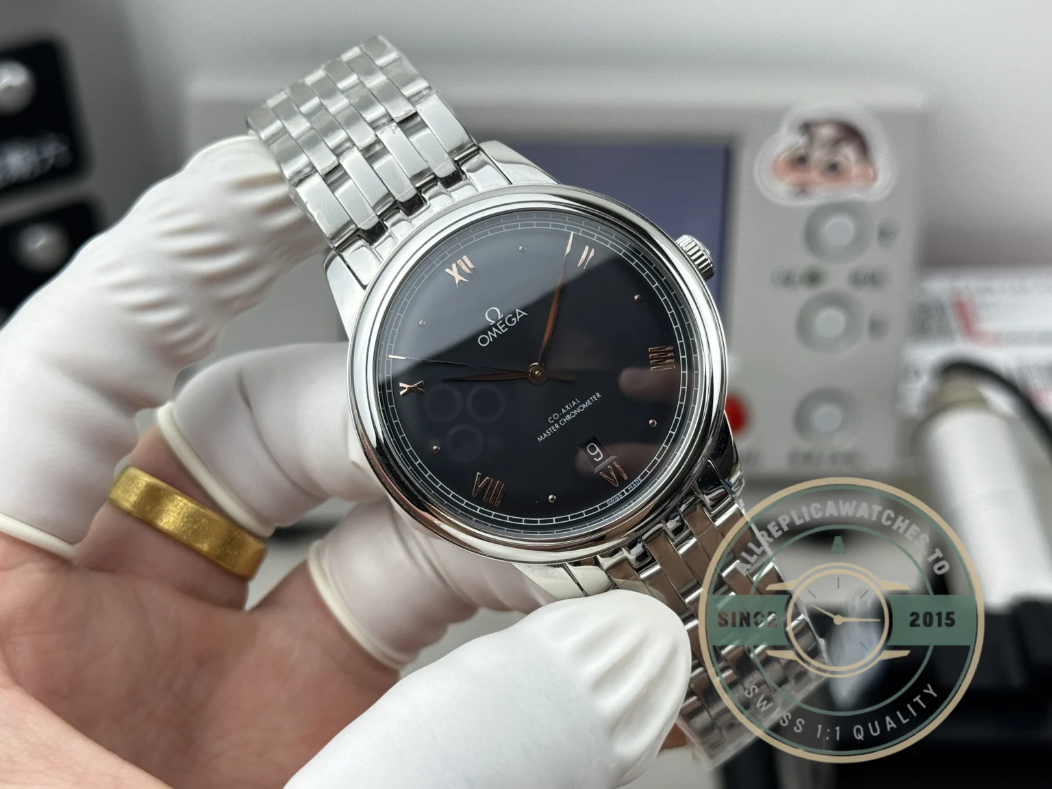 Replica OMEGA De Ville Prestige 40mm, 434.10.40.20.10.001 Black Dial - 1:1 Swiss Replica Watch