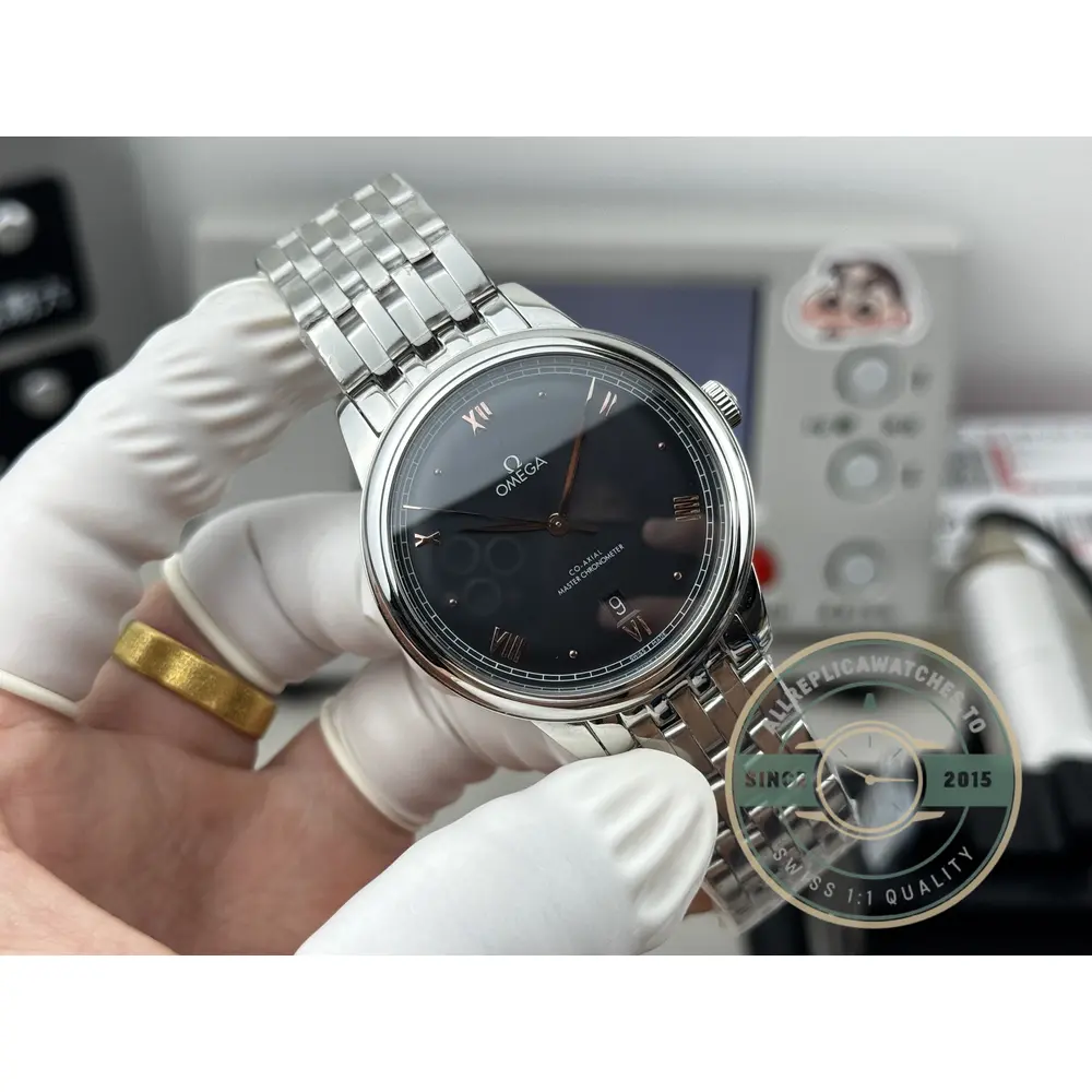 Replica OMEGA De Ville Prestige 40mm, 434.10.40.20.10.001 Black Dial - 1:1 Swiss Replica Watch