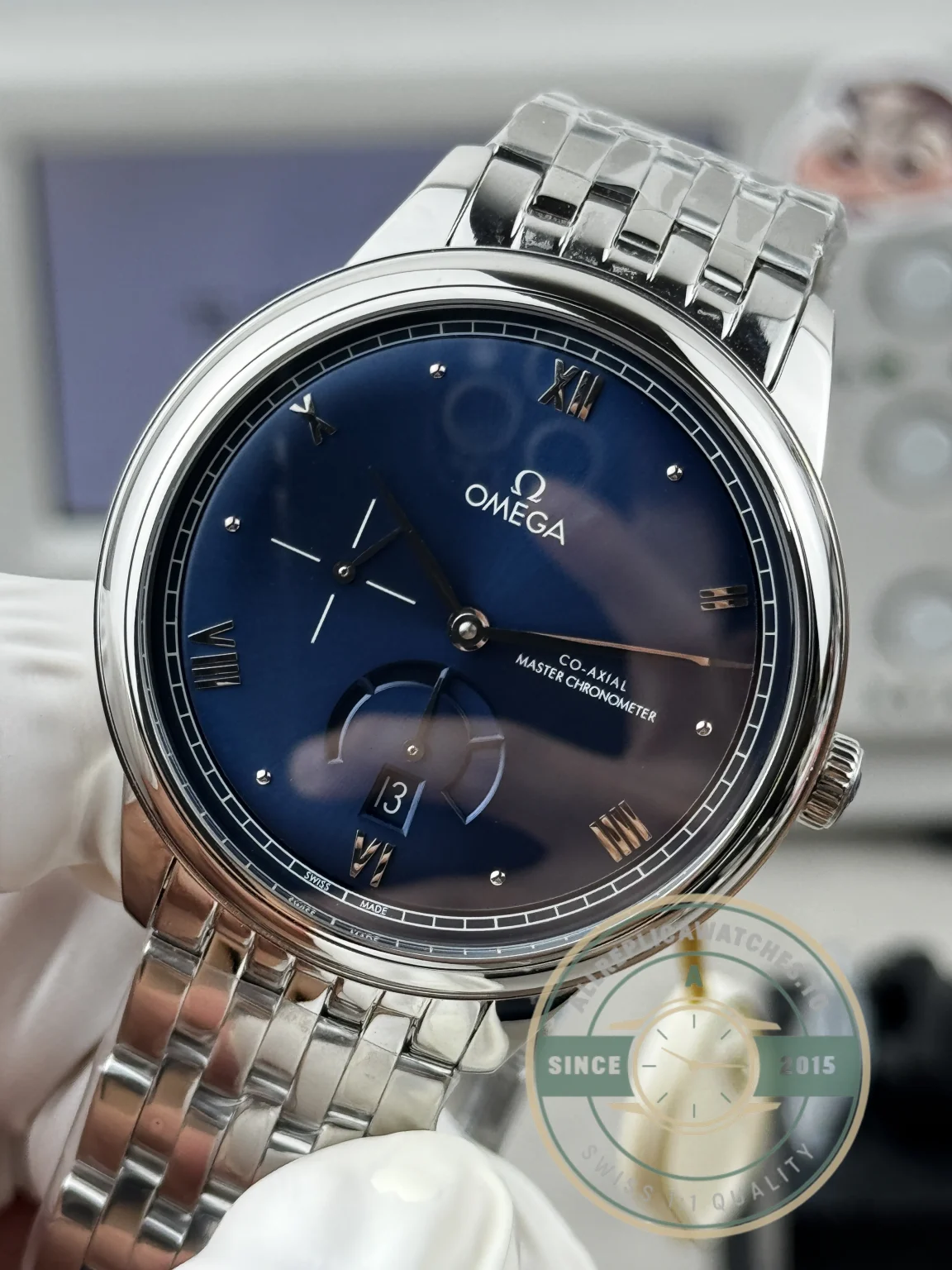 Replica Omega De Ville Prestige 41mm Blue Dial, 434.10.41.21.03.002 - Best Quality Replica Watch