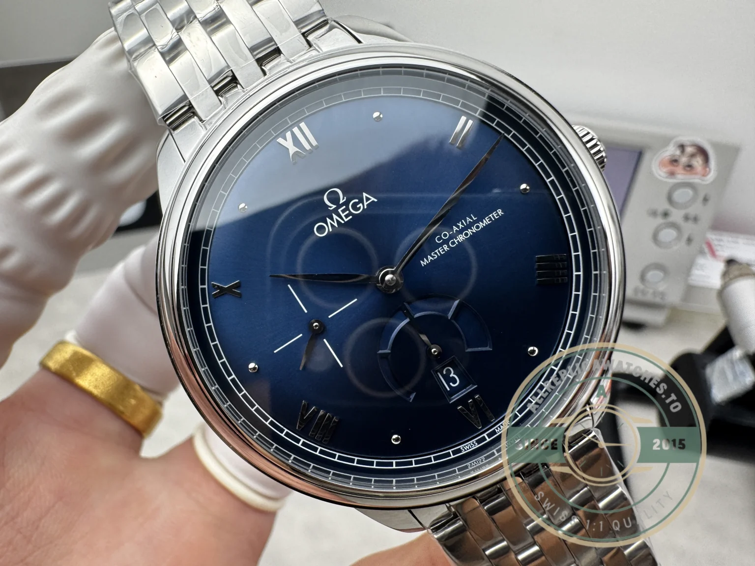 Replica Omega De Ville Prestige 41mm Blue Dial, 434.10.41.21.03.002 - Swiss Movement Replica Watch
