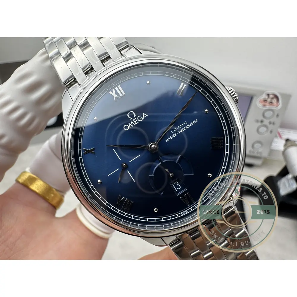 Replica Omega De Ville Prestige 41mm Blue Dial, 434.10.41.21.03.002 - Swiss Movement Replica Watch