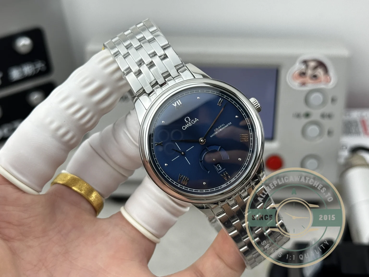 Replica Omega De Ville Prestige 41mm Blue Dial, 434.10.41.21.03.002 - Swiss-Made Clone Watch
