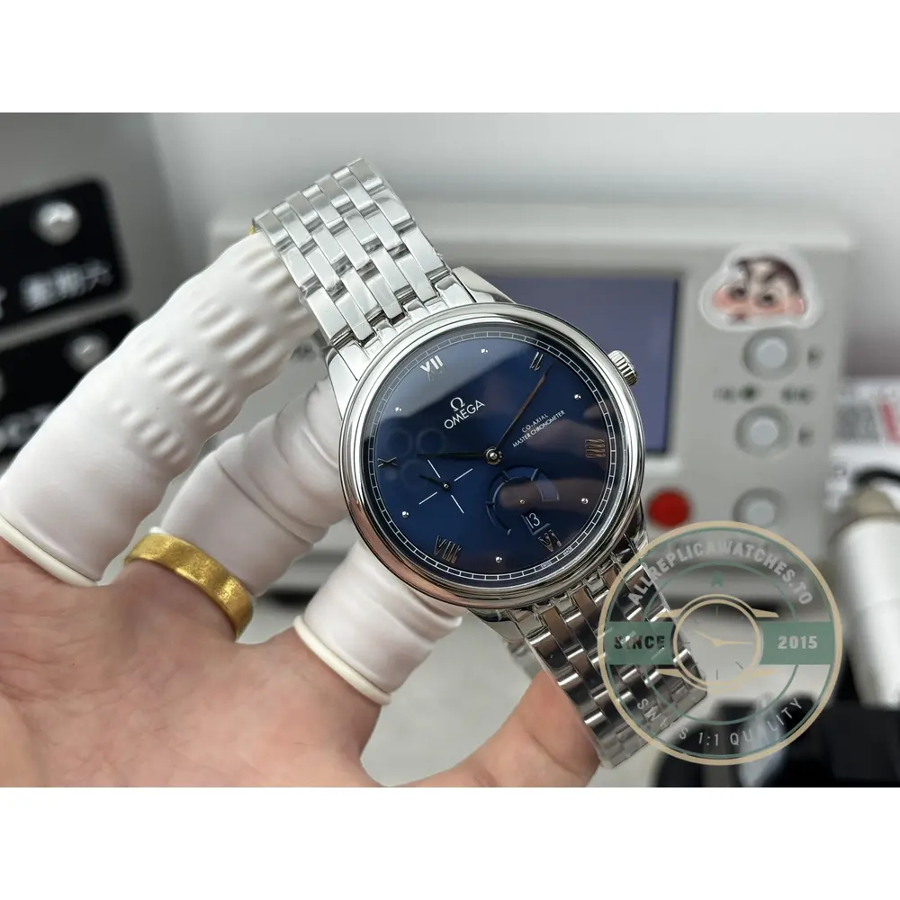 Replica Omega De Ville Prestige 41mm Blue Dial, 434.10.41.21.03.002 - Swiss-Made Clone Watch