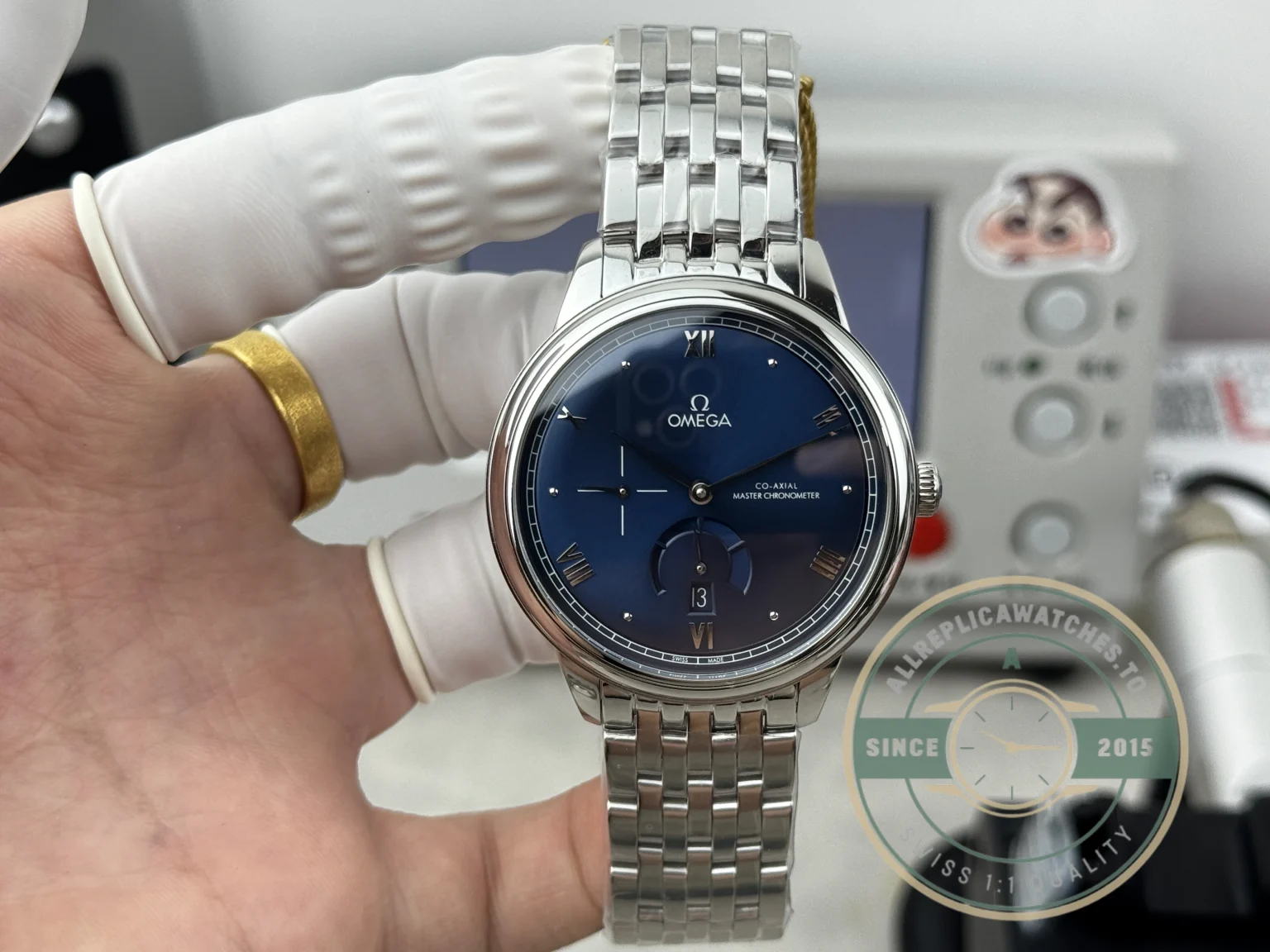 Replica Omega De Ville Prestige 41mm Blue Dial, 434.10.41.21.03.002 - Luxury Replica Watch