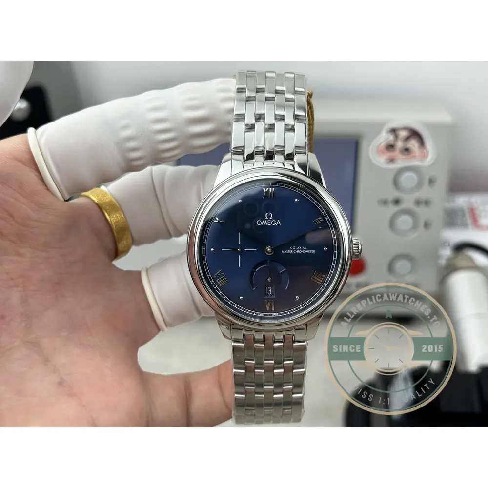 Replica Omega De Ville Prestige 41mm Blue Dial, 434.10.41.21.03.002 - Luxury Replica Watch