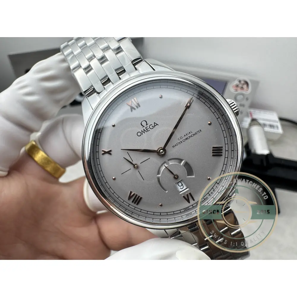 Replica Omega De Ville Prestige 41mm Silver Dial, 434.10.41.21.06.001 - Top-Tier Swiss Replica Watch