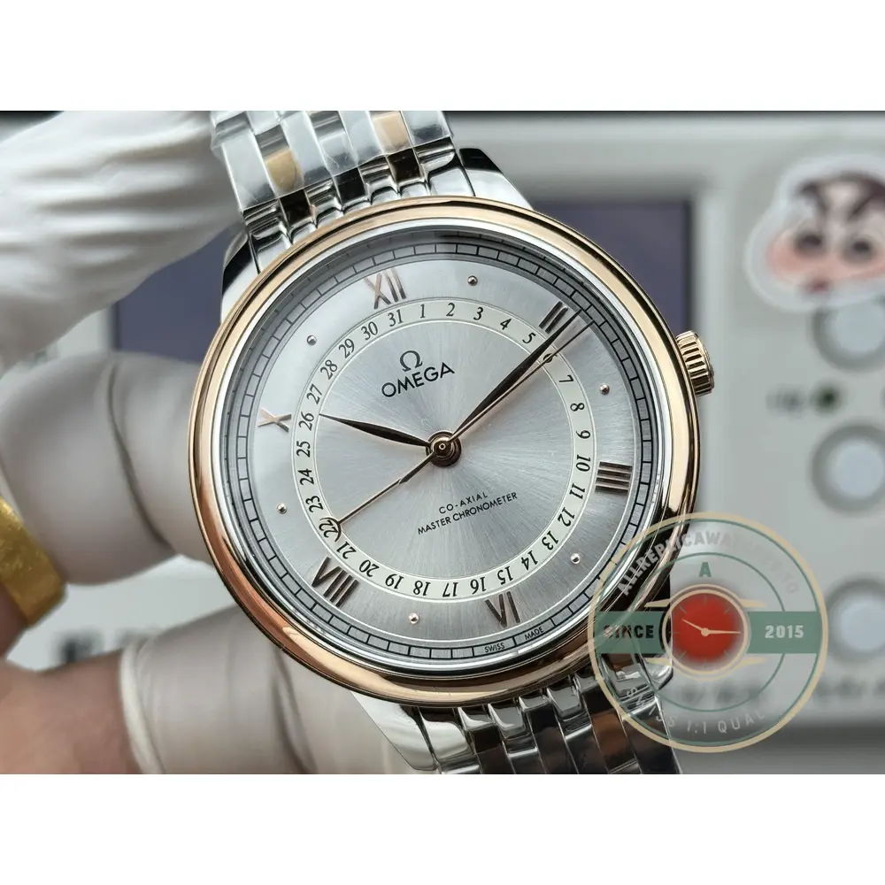 Replica Omega De Ville Prestige 42mm, Rose Gold 434.20.42.22.02.001 - Factory Super Clone Watch