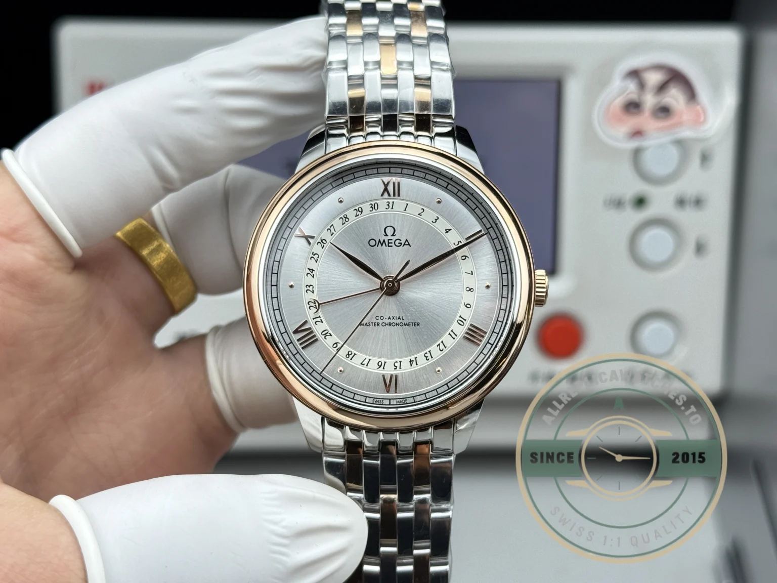 Replica Omega De Ville Prestige 42mm, Rose Gold 434.20.42.22.02.001 - High-Grade Replica Watch