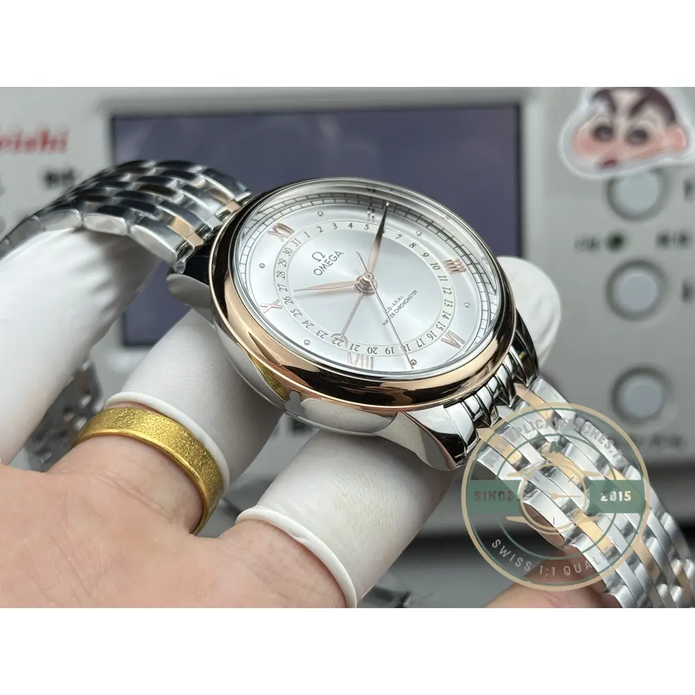 Replica Omega De Ville Prestige 42mm, Rose Gold 434.20.42.22.02.001 - High-Grade Replica Watch