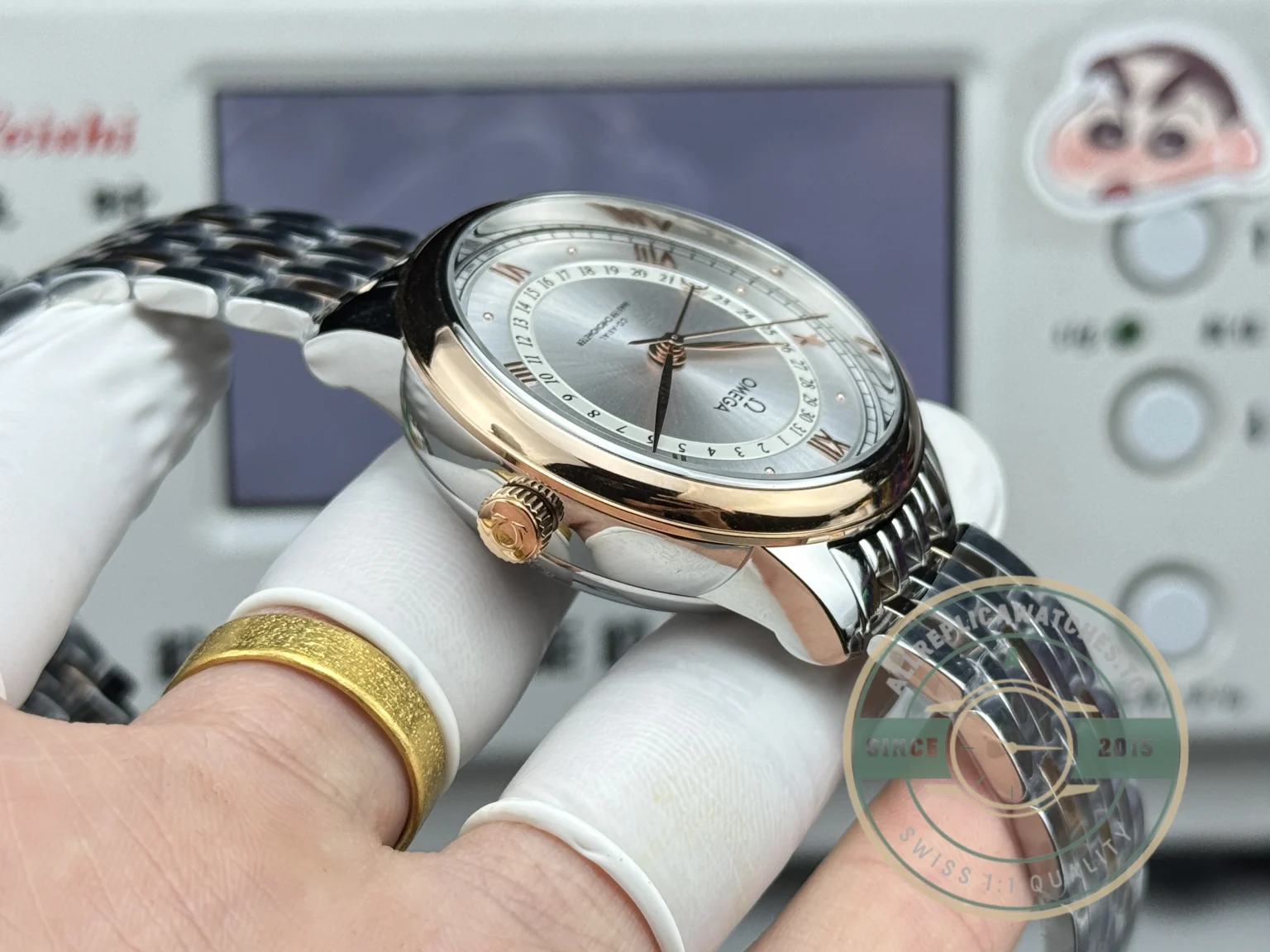 Replica Omega De Ville Prestige 42mm, Rose Gold 434.20.42.22.02.001 - Best Quality Replica Watch