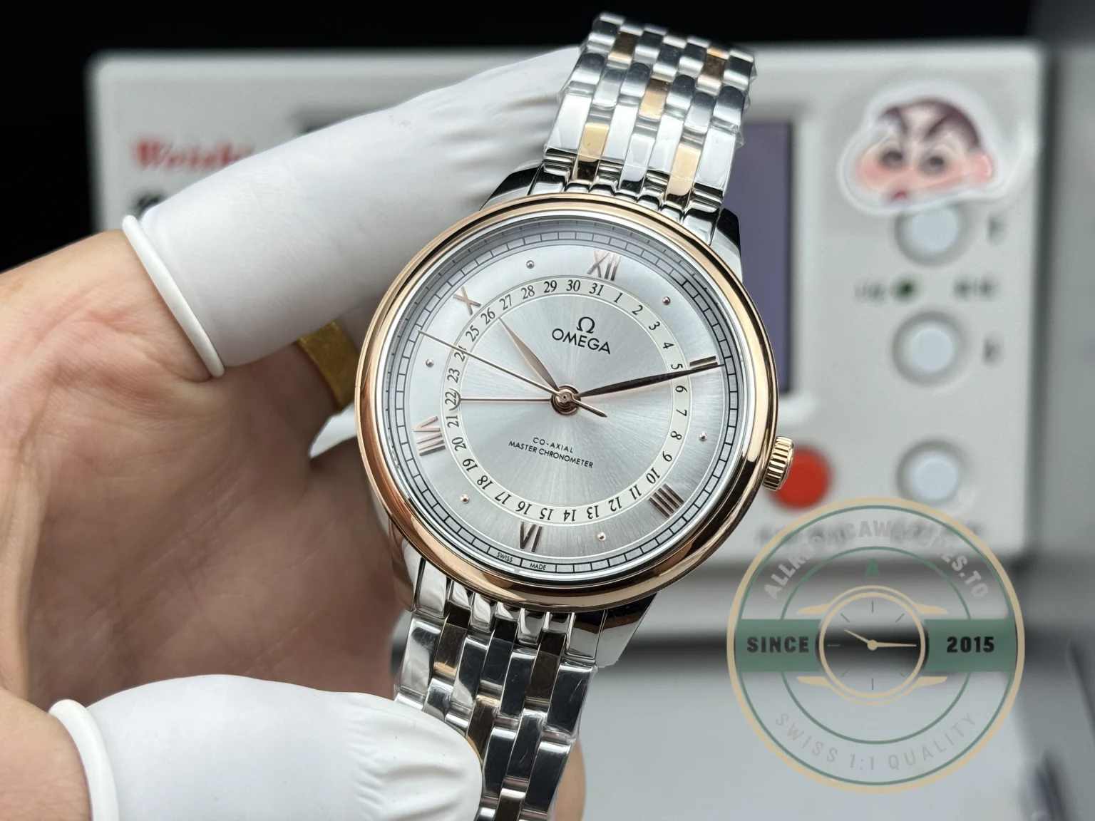 Replica Omega De Ville Prestige 42mm, Rose Gold 434.20.42.22.02.001 - Premium Super Clone Watch
