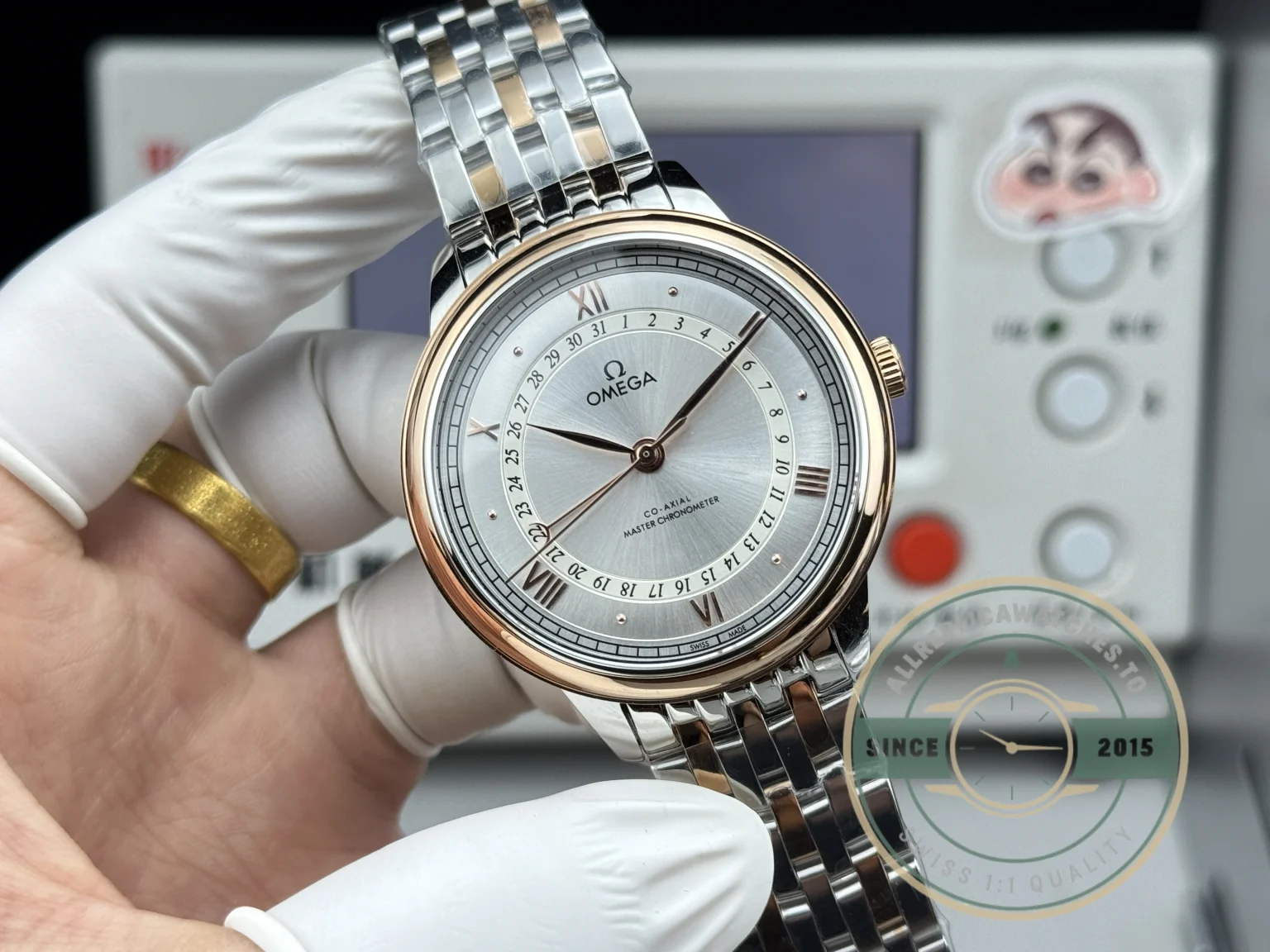 Replica Omega De Ville Prestige 42mm, Rose Gold 434.20.42.22.02.001 - Top-Tier Swiss Replica Watch