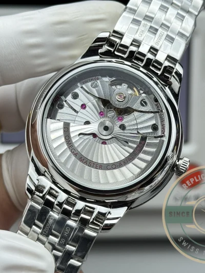 Replica OMEGA De Ville Prestige 434.10.40.20.10.001 40mm Silver, Green Dial - Luxury Replica Watch