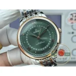 Replica OMEGA De Ville Prestige 434.15.40.20.10.001 40mm Rose Gold, Green Dial - Affordable Luxury Replica Timepiece