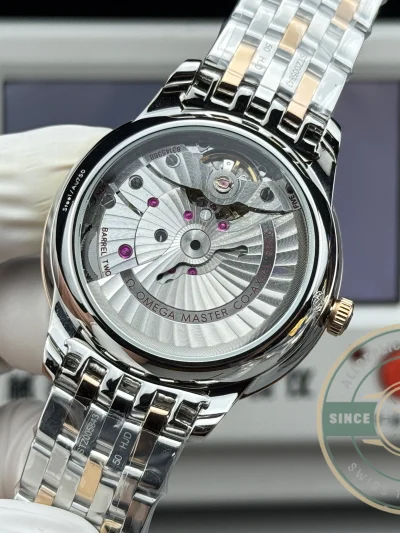 Replica OMEGA De Ville Prestige 434.15.40.20.10.001 40mm Rose Gold, Green Dial - Best Quality Replica Watch