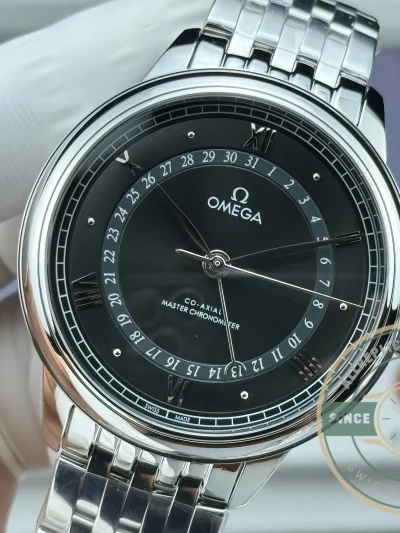 Replica OMEGA De Ville Prestige Co Axial 40mm Black Dial 434.104.020.010.01 - Best Quality Replica Watch
