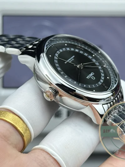 Replica OMEGA De Ville Prestige Co Axial 40mm Black Dial 434.104.020.010.01 - Swiss-Made Clone Watch