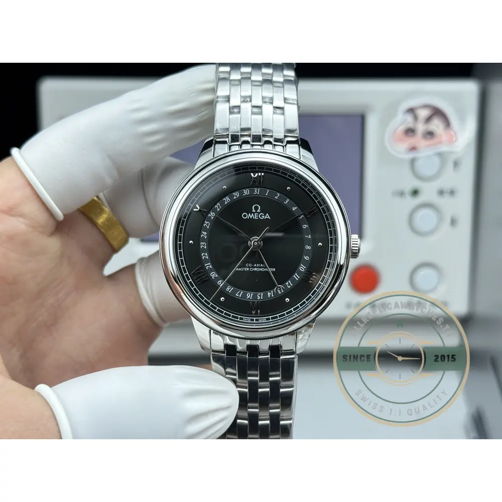 Replica OMEGA De Ville Prestige Co Axial 40mm Black Dial 434.104.020.010.01 - Premium Super Clone Watch