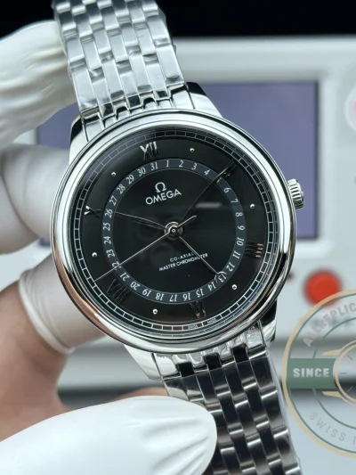 Replica OMEGA De Ville Prestige Co Axial 40mm Black Dial 434.104.020.010.01 - Premium Super Clone Watch