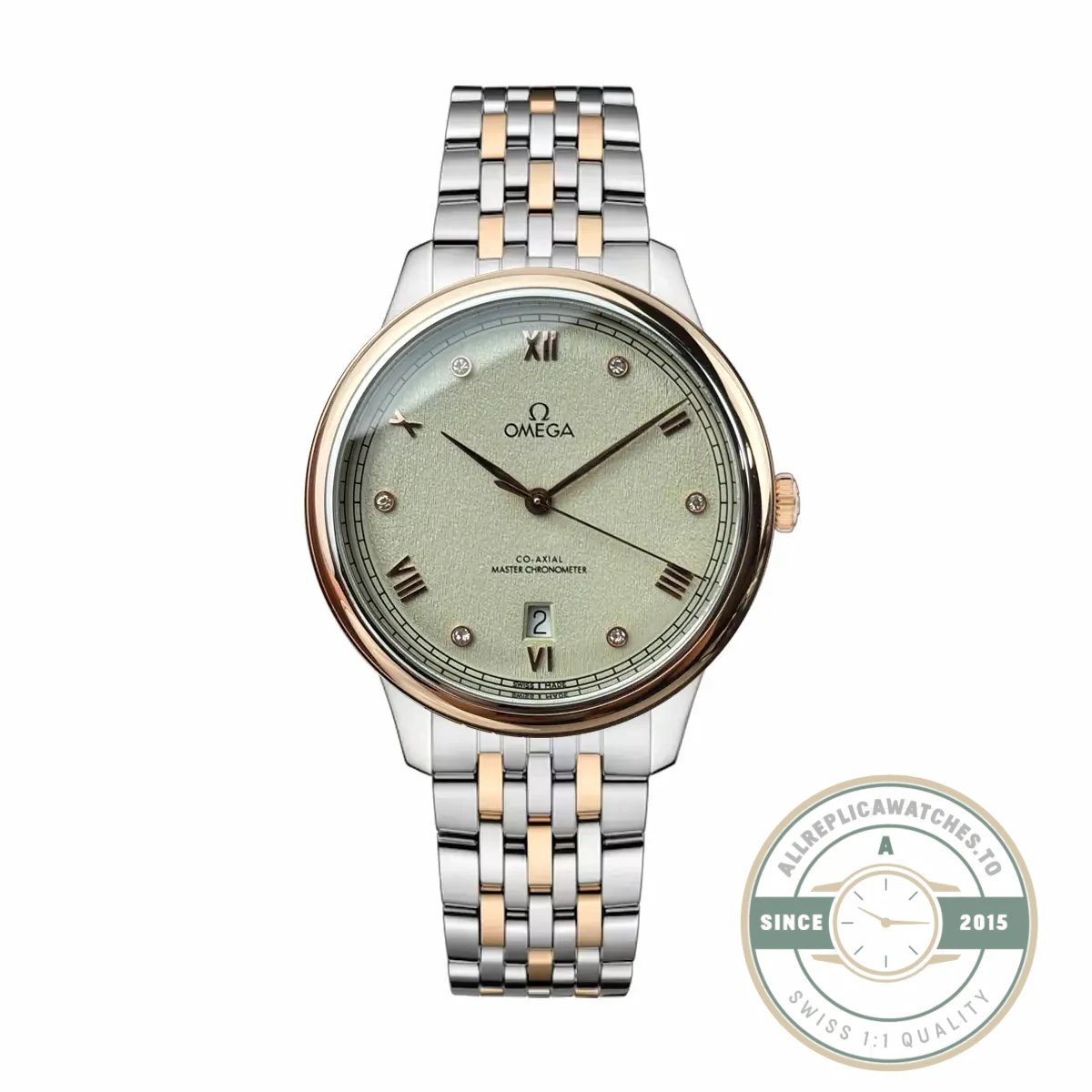 Replica Omega De Ville Rose Gold 40mm, 434.20.40.20.59.001 - Affordable Luxury Replica Timepiece
