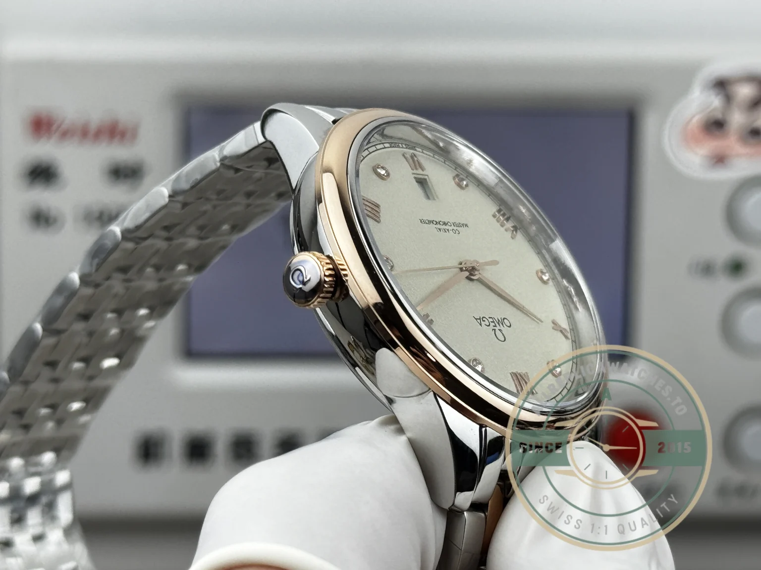 Replica Omega De Ville Rose Gold 40mm, 434.20.40.20.59.001 - Swiss-Made Clone Watch