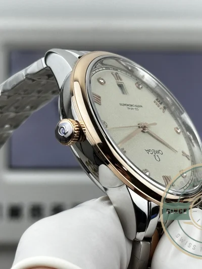 Replica Omega De Ville Rose Gold 40mm, 434.20.40.20.59.001 - Swiss-Made Clone Watch