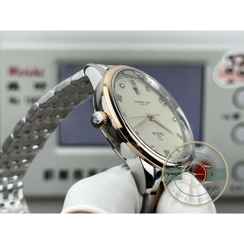 Replica Omega De Ville Rose Gold 40mm, 434.20.40.20.59.001 - Swiss-Made Clone Watch
