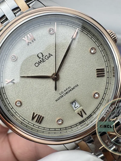 Replica Omega De Ville Rose Gold 40mm, 434.20.40.20.59.001 - Budget Luxury Replica Watch