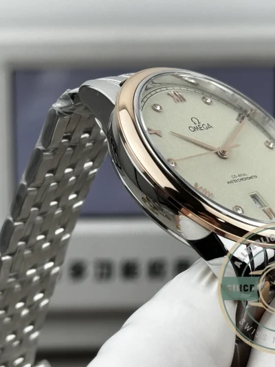 Replica Omega De Ville Rose Gold 40mm, 434.20.40.20.59.001 - Factory Super Clone Watch