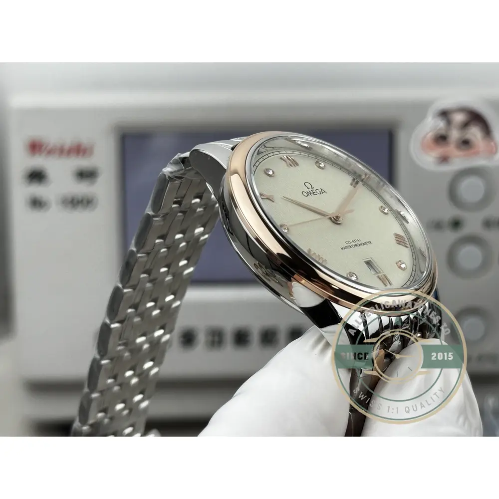 Replica Omega De Ville Rose Gold 40mm, 434.20.40.20.59.001 - Factory Super Clone Watch