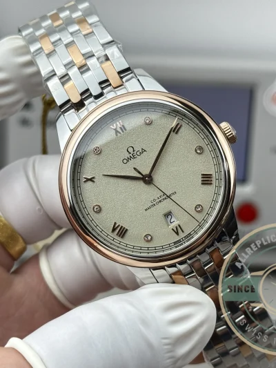 Replica Omega De Ville Rose Gold 40mm, 434.20.40.20.59.001 - High-Grade Replica Watch