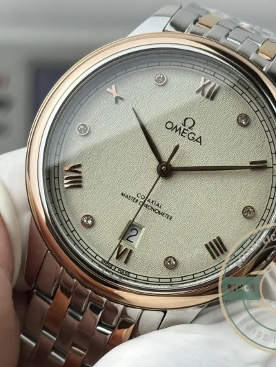 Replica Omega De Ville Rose Gold 40mm, 434.20.40.20.59.001 - Affordable Luxury Replica Timepiece