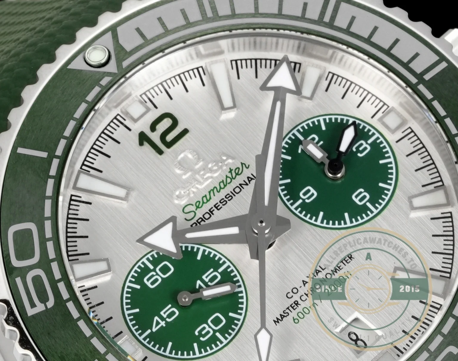 Replica Omega Planet Ocean Chronograph 45.5 mm Green, 215.32.46.51.06.001 - High-Grade Replica Watch