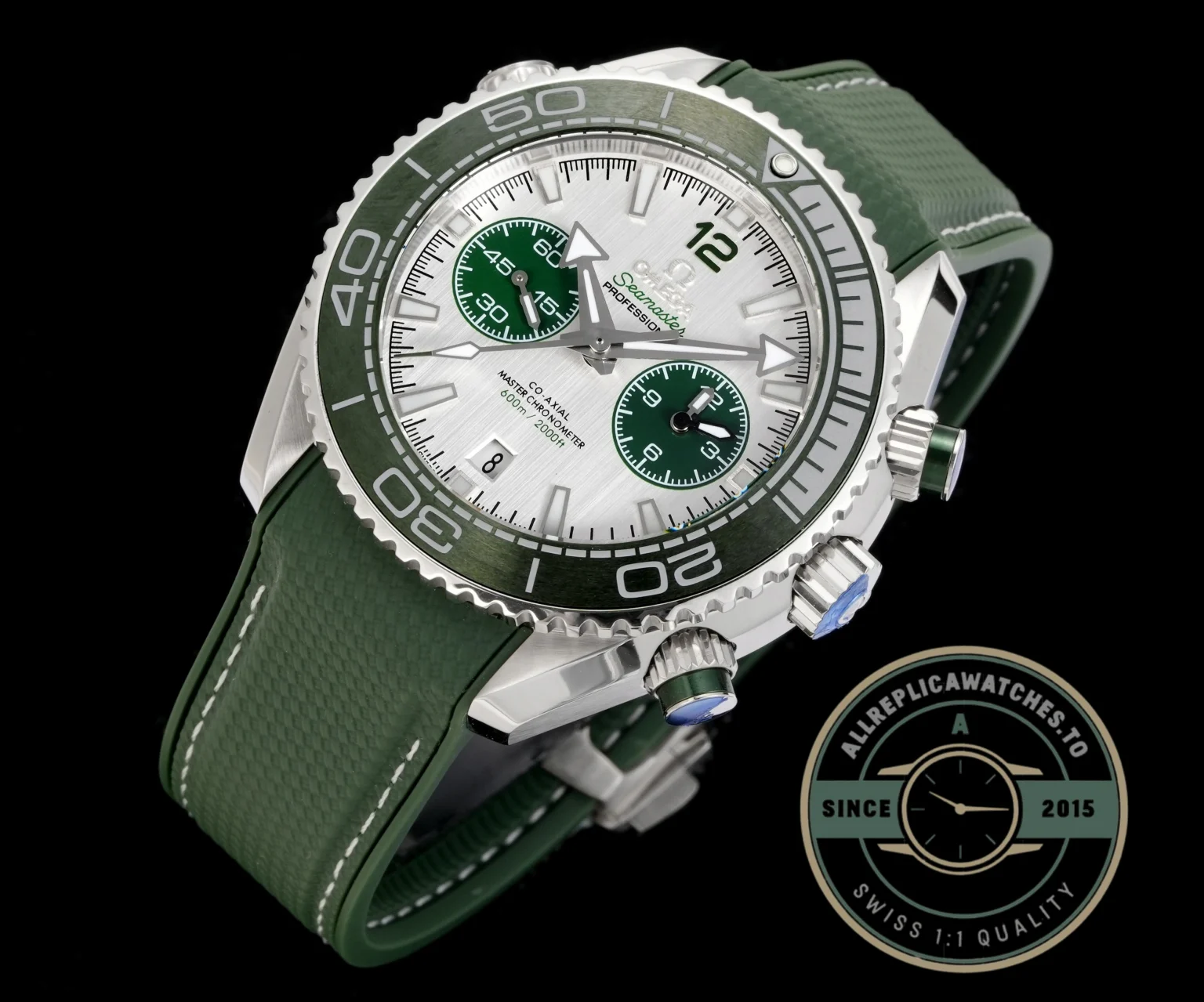 Replica Omega Planet Ocean Chronograph 45.5 mm Green, 215.32.46.51.06.001 - High-Grade Replica Watch