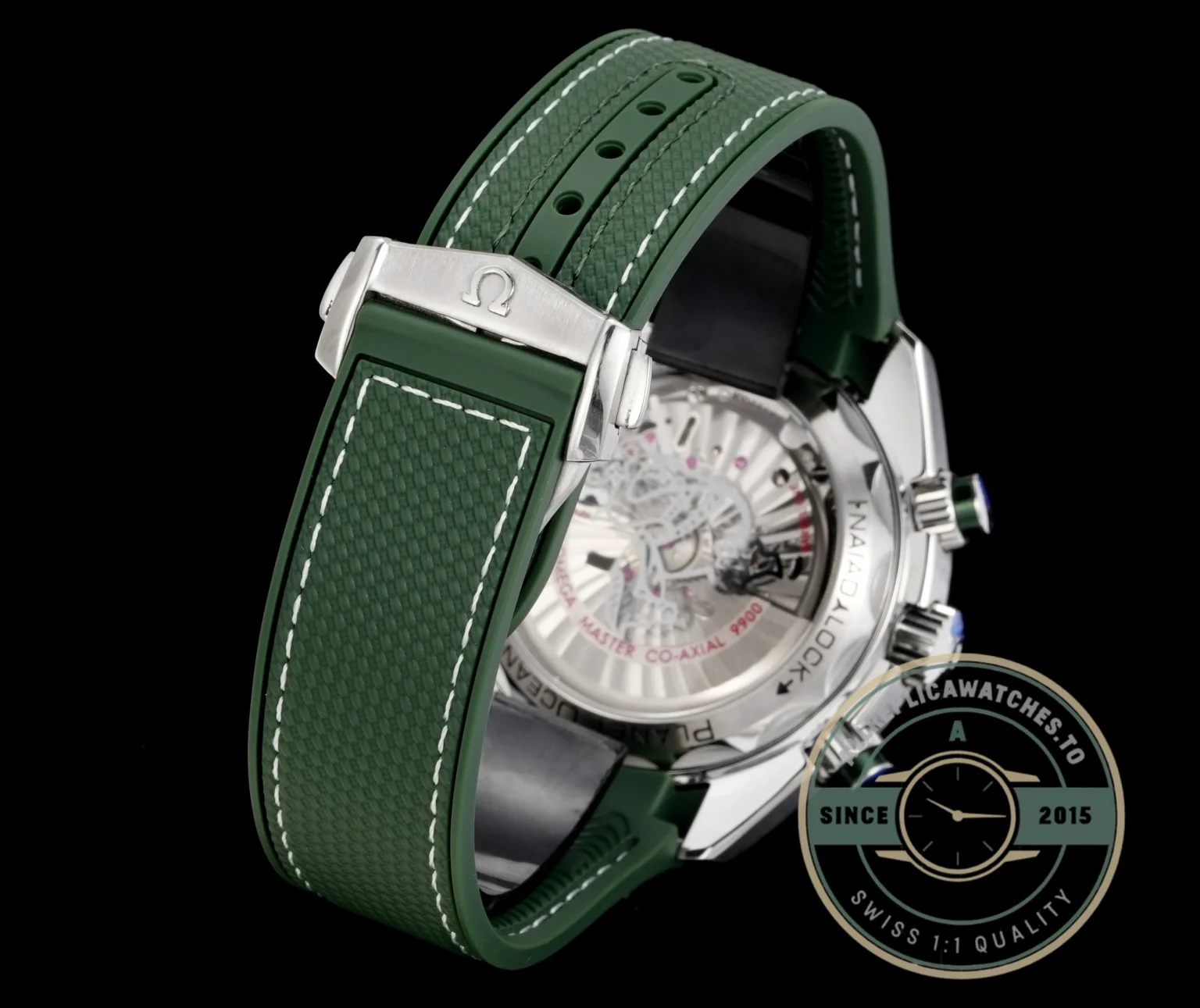 Replica Omega Planet Ocean Chronograph 45.5 mm Green, 215.32.46.51.06.001 - Budget Luxury Replica Watch