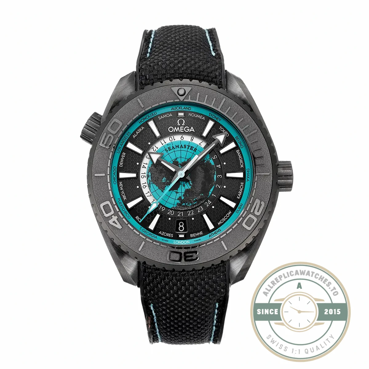 Replica Omega Seamaster PLANET OCEAN 600M 45.5mm Ceramic 215.92.46.22.01.006 - Top-Tier Swiss Replica Watch