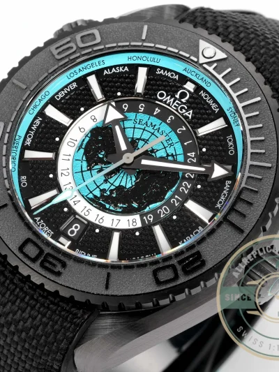 Replica Omega Seamaster PLANET OCEAN 600M 45.5mm Ceramic 215.92.46.22.01.006 - 1:1 Swiss Replica Watch