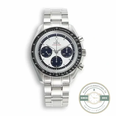 Super clone Omega Speedmaster Panda Dial 40mm, stainless steel case