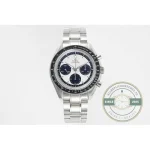 Omega Speedmaster Panda Dial 40mm replica, white ("panda") with black subdial registers dial