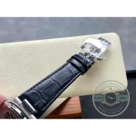 Replica Patek Nautilus 5980-6R White Gold 40.5mm Black Dial, Leather Strap - Top-Tier Swiss Replica Watch