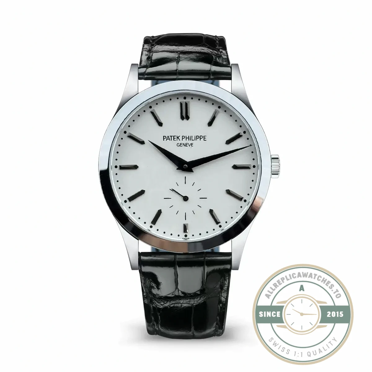 Replica Patek Philippe Calatrava 6196P-002 38mm White Dial - High-Grade Replica Watch