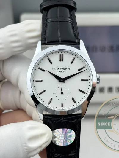 Replica Patek Philippe Calatrava 6196P-002 38mm White Dial - 1:1 Swiss Replica Watch