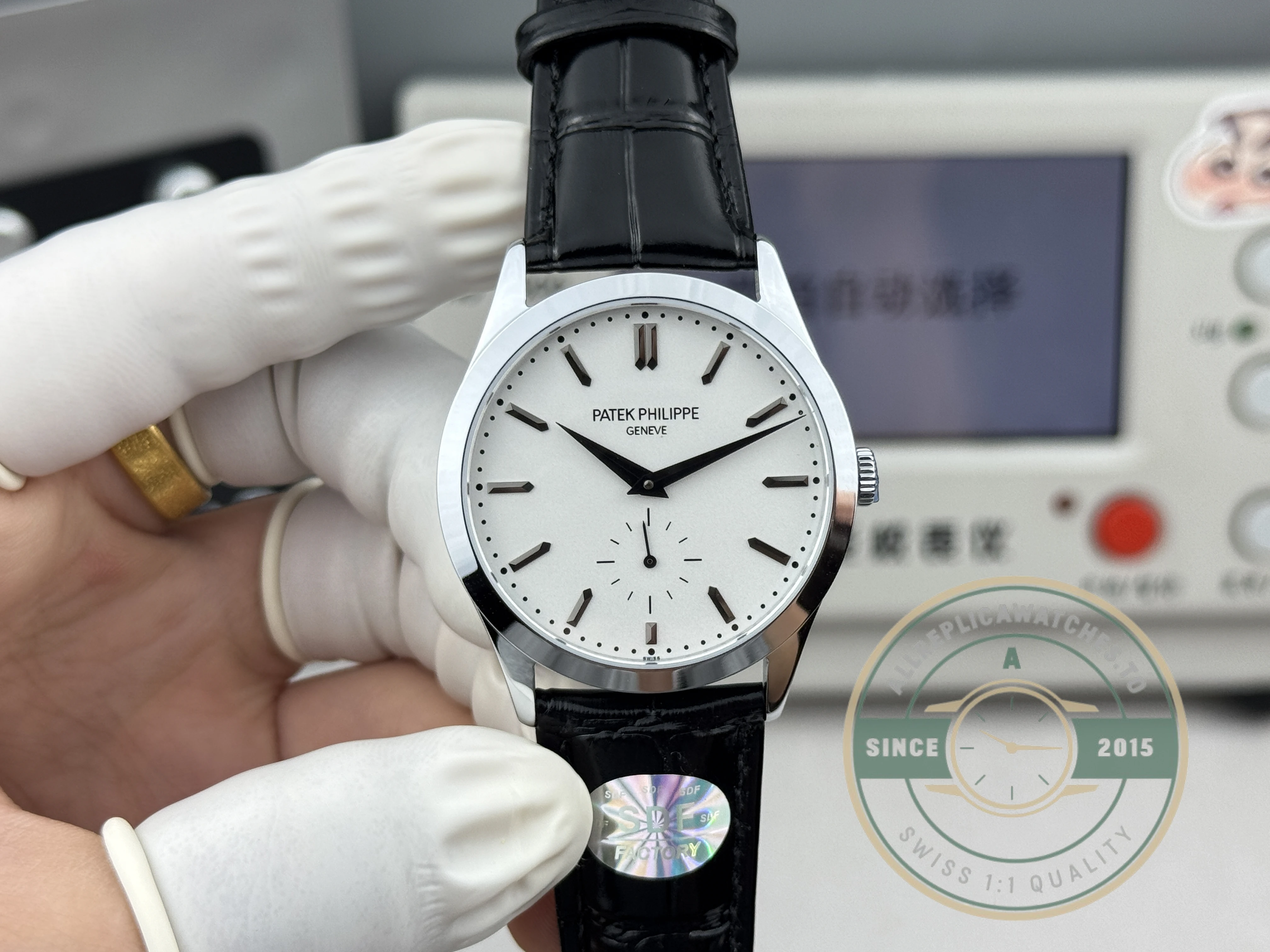 Replica Patek Philippe Calatrava 6196P-002 38mm White Dial - 1:1 Swiss Replica Watch