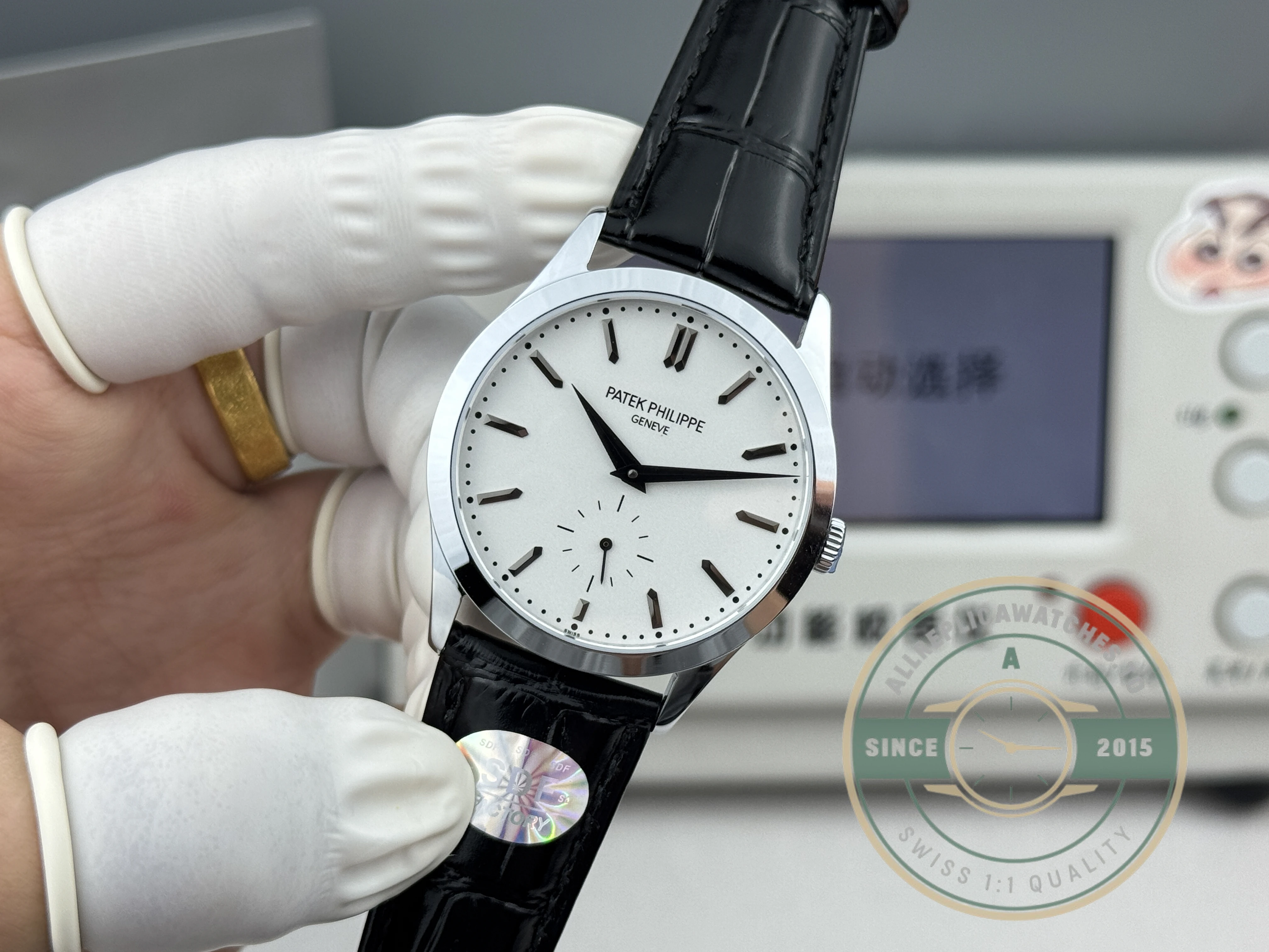 Replica Patek Philippe Calatrava 6196P-002 38mm White Dial - 1:1 Swiss Replica Watch