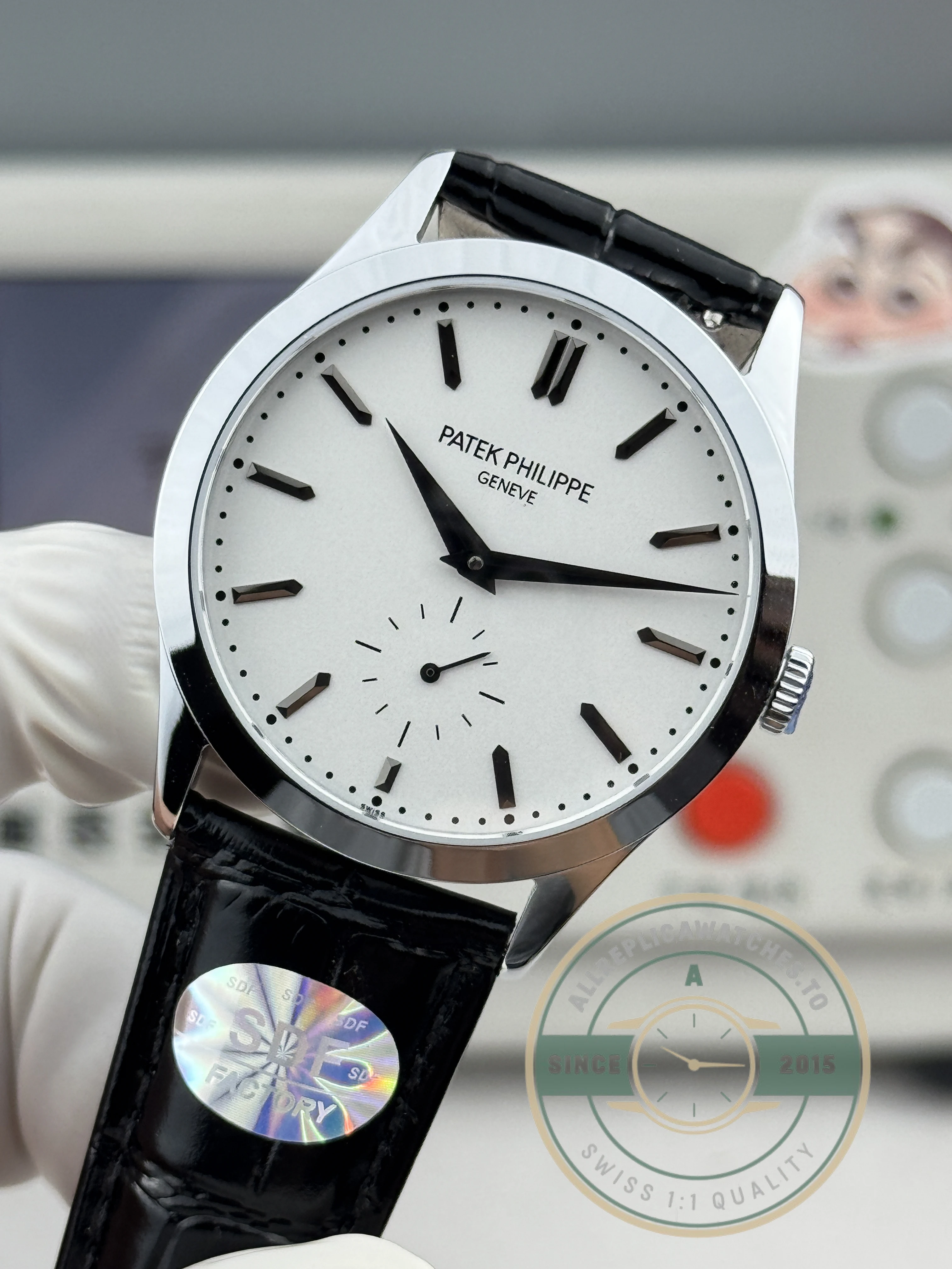 Replica Patek Philippe Calatrava 6196P-002 38mm White Dial - High-Grade Replica Watch