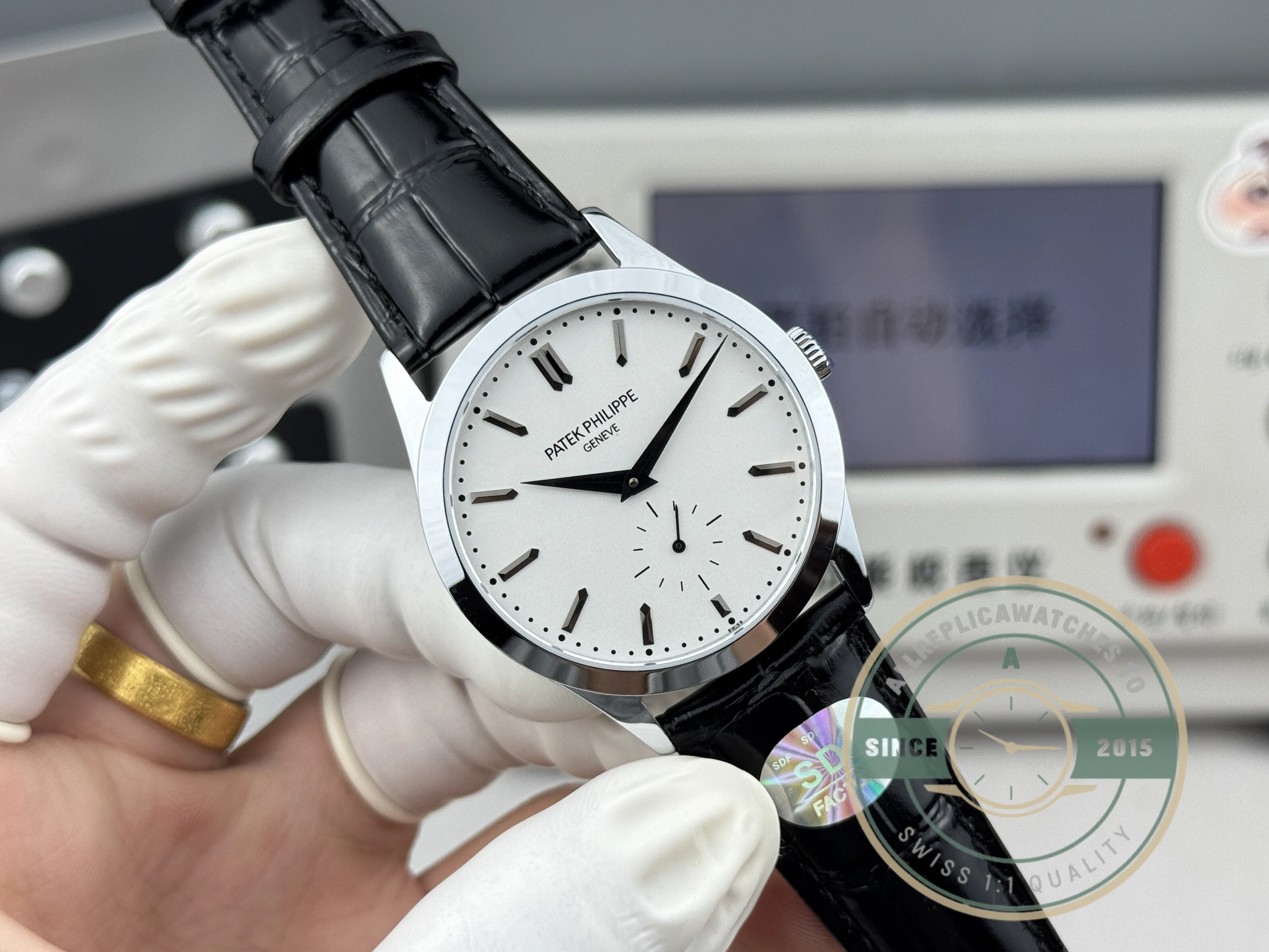 Replica Patek Philippe Calatrava 6196P-002 38mm White Dial - Top-Tier Swiss Replica Watch