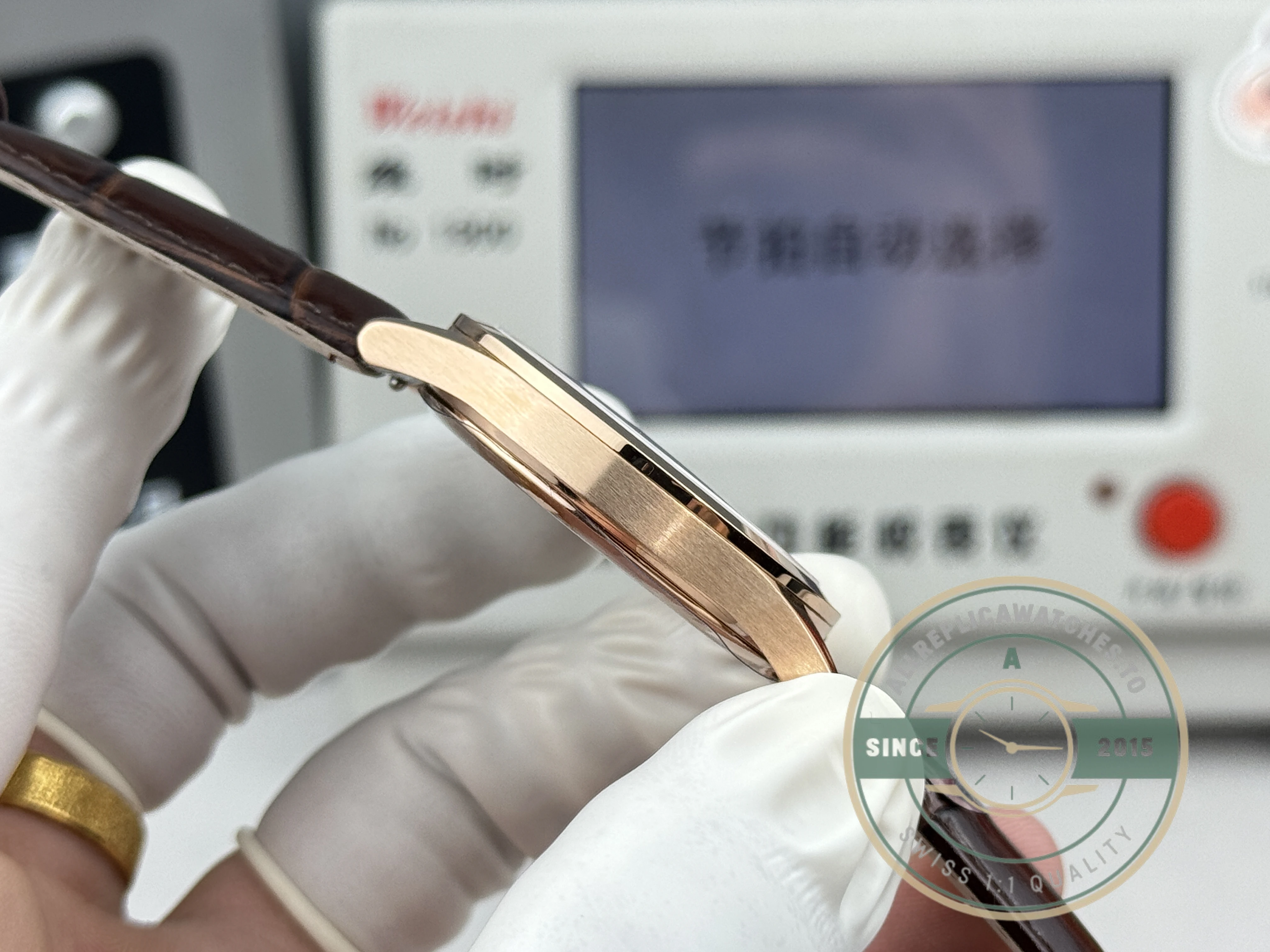 Replica Patek Philippe Calatrava 6196P-003 38mm Rose Gold, White Dial - Factory Super Clone Watch